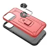 Telefoonhoesjes 2 in 1 TPU-pc voor Motorola Moto G Play 2021 met Magnetische Ring Beugel Hybride Armor Kickstand Schokbestendige achterkant