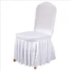 Stolskydd Ruffled Seat Cover Dammsäker Elastisk Stolskydd Hotell Hem Dining Bankettdekoration 10 Design Valfri BT1173