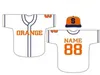 Man NCAA College Syracuse Orange Baseball Jerseys Custom Any Name Number Stitched Shirts Color White Orange Puple Navy Grey Size S-4XL