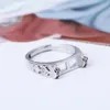 Klaster Pierścionki 925 Sterling Silver 5x10mm Księżniczka Cabochon Semi Mount Pierścień Dla Kobiet Kryształ Fine Jewelry Ustawianie DIY Kamień