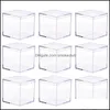 Gift Wrap Event & Party Supplies Festive Home Garden 9Pcs Acrylic Wedding Ring Box Display Storage Containers Durable Candy Chocolate Food H