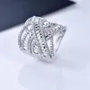Bröllopsringar Hyperbole Luxury Bridal Engagement Ring Large For Women Cubic Zirconia Jewelry Factory Outlet Kpop Bague5000445