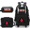 Mochila 3pcSset Hunter x Hunter Print School Sacs pour adolescents Girls Kids Cartoon Anime School Sac à dos sac Étudiant Bookbags4486475