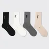 essentials Chaussettes de Mens Sports Bas Saison Classic Lettre Streetwear Hip Hip Hop Hop 3 Paris / Box Coton Chaussette Grossiste