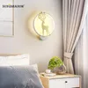 Wall Lamps Metal Lustre Led Light Modern Indoore Lamp Home For Living Room Bedroom Bedside Dining Simplicty Decoration