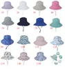 New16 Cores Crianças Sunblock Crianças Chapéu Primavera Verão Sol Cap Boys and Girls Bebê Baby Caps Beach Headgear EWB7221