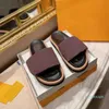 2021 Classic Summer Cartoon slippers fashion Lazy letter Velcro women shoes beach flops sexy platform Lady 100% Soft cow Leather sandals