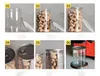 450ml clear plastic Packing Bottles PET and metal lid Food Storage Containers easy open tin can with ring pull