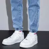 Spring Summer Blue Cargo Jeans Men Streetwear Denim Jogger Pants Baggy Harem Jean Trousers Male Oversize Large size4 5 6 7XL 8XL 210723