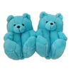 Femmes Peluches Teddy Bear House Chaussons Brown Home Home Indoor Soft Soft Faux Fourrure Mignonne Moelleuse Rose Hiver Chaussure