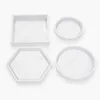 Silicone Casting Moldes Casting Cristal Molde Clear Epoxi Silicone Resina Líquido Molde Líquido DIY Flor Pot Base Coaster Do Tea Daw202