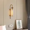 Nordic postmodern wall lamp creative strip living room bedroom bedside lamp glass light