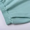 Colysmo Acedwear 2 sztuki Zestaw Kobiety Jesień Streetwear Dwa Luźne Casual Cnosstring Crop Top Hoodie Długie spodnie 210527