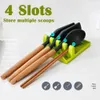 Cooking Utensil Rest Kitchen Organizer and Storage with Drip Pad Fork Spoon Holders Non-slip Accessories