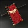 Top Fashion Glitter Square Telefonfodral för iPhone 15 14 15Pro 14Pro 14Plus 13 12 Pro Max 11 X XR XSmax 8 7Plus Shell för Samsung Galaxy S23 S22 S21 S20 Plus Obs 20 10 Täckning