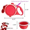 Dog Leash With Water Bottle Bowl Portable Nylon Pet for s Cats Outdoor Walking Travel Traction Rope Accessories 2109113237