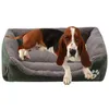 Super Grote Hond Sofa Bed Waterdichte Bodem Zachte Fleece Nest Mandketten Mat Pet Herfst Winter Warm Cozy S House 210924