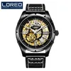 Montre homme Mécanique creux de luxe et généreux en acier inoxydable Royal Aristocratique Style diamant 8104 montre-bracelet