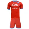 21 22 SSC Napoli Pantaloncini da calcio Pantaloncini 2021 2022 Napoli Casa Away Away Hird Kit di calcio Lozano Mertens Insigne Osimhen Maglietta da caliatore Camicie per bambini da uomo