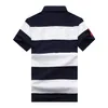 Vente directe chemise à manches courtes T-shirt style simple pour hommes coutures rayées couleur contrastée correspondant aux sports européens et américains pur coton S-5XL