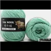 Roupas Tecido Vestuário Drop Gota 2021 100g / Ball Final Livre Misturado Crochet Sweater Scarf Yak Wool Fio para Tricô Navio Ig9en