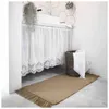 Jute RUG Area Tapijten Macrame Table Runner Tafels Doek Decoratie Tapijt met Kwastjes Badkamer Vloer Matten Nordic Chic Room Decor 211109