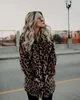 Fausse fourrure femme automne hiver fonds est capricieuse tenue femme revers léopard Grain copie manteau épaissit chaud