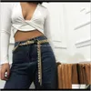 Cadenas Vintage Mtilayer Chunky Grueso Cuba Pearl Body para mujeres Punk Borlas Colgante Arnés Cintura Cadena de vientre Joyería Drop Entrega 2021 DPC