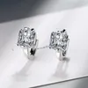 Silver 925 örhängen Solitaire 7mm CZ Zirconia Diamond Charm Stud Earring For Women Girl Sent Present Box EH5897880430