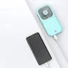 Opvouwbare Draagbare Elektrische Fan Desktop Mini USB Opladen Pocket Haning Neck Handheld Fan Home Outdoor Reizen 3000 MAH Batterij Power Bank