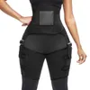 Women's Shapers 2021 Slimming Waist And Leg Shaper Tummy Control Waistband Trainner High Abdomen Trimmer Adjustable Belt Hip Shapewear