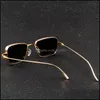 Óculos de Sol Moda Aessories Steampunk Marca Design Homens Mulheres Vintage Quadrado Metal Punk Sun Óculos UV400 Tons Eyewear Drop Gota entrega 2021