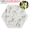 Cute Forest Animal Mould Silicone Molds Woodland Cake Decorative Mold Tools Cake Decorating Fondant kitchen Accessories