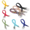 2mm DIY smycken fynd ledning tråd halsband komponenter svart läder rep hänge clavicle chain hummer clasp multicolor tillbehör