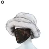 ベレー帽のぬいぐるみトップハットヒョウ柄冬の温かい漁師盆地日本の断熱イギリスの学生ファッションレジャーR4U5