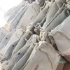 قماش و Jute Burlap الشاطئ حقيبة مع شرط