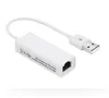 Ljudkablar USB-till RJ45 USB 2.0 till High Speed ​​Ethernet Network LAN Adaptrar Card 10/100 Adapter för PC \ Windows7 Laptop LAN-Adapter SN3067