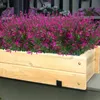 Plantas de flores de lavanda artificial 6 peças, resistente à vida resistente a UV arbustos falsificados buquê de arbustos para iluminar sua casa k decorativo