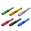 Colorful Aluminium Alloy Smoking Portable 14MM Male Interface Nails Replaceable Tip Filter Straw Holder For Glass Bong Silicone Hookah Tube Accessories