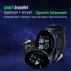 Y68 D20 D13 115 Plus Smart Watch Uomo Donne Pressione sanguigna Round Smartband Wristband Sport impermeabile Polso Sport SmartWatch Fitness Tracker per telefono Android iOS