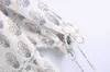 Kobiety Długa Dress Lato Moda Pełna Rękaw Kwiatowy Wydruki Nowoczesna dama Luźna Maxi Sukienki 210602