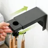 Kitchen Hook Organizer Bathroom Hanger Wall Dish Drying Rack Holder For Lid Cooking Accessories Cupboard Storage Cabinet Shelf Boxes & Bins