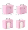 Stil handväska högkvalitativ resor multifunktionell rosa kosmetisk väska vattentät bärbar toalettartiklar lagringslåda