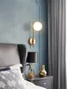 Nordic Gold Long Wall Lamps Sovrum Strålkastare Modern Korridor Aisle Vardagsrum Sconces Lights Trappa Street Deco Lighting Lamp