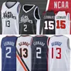 NCAA Los 2 Kawhi 13 Paul Leonard George Angeles Camisetas de baloncesto 23 LBJ Docic lippers Hombres Jersey cosido