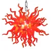 Art Deco Nordic Lamps Chandeliers Hand Blown Murano Glass Chandelier European Style Pendant Light