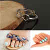 Cluster Rings Retro Toe Ring Simple Sliver Or Plaqué Pied Bijoux Bague Femme Plage Pour Les Femmes