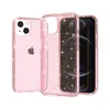 Custodia rigida Ultimate Bling Custodia ibrida TPU PC Glitter polvere antiurto Custodia trasparente per iPhone 15 14 13 12 11 Pro XR XS MAX X 8 7 6 Plus Samsung S20 S21 Plus S22 S23 Ultra