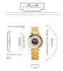 ファッションクリスタルブレスレットウォッチ高級女性クォーツ時計デート時計女性レディース腕時計レリーゴーフェミニーノ
