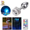 Dopamonkey Metal Anal Plug Remote Control LED Base Sex Prostate Massage Smooth Butt Plug Anal Adult製品プラグマン女性S09630463